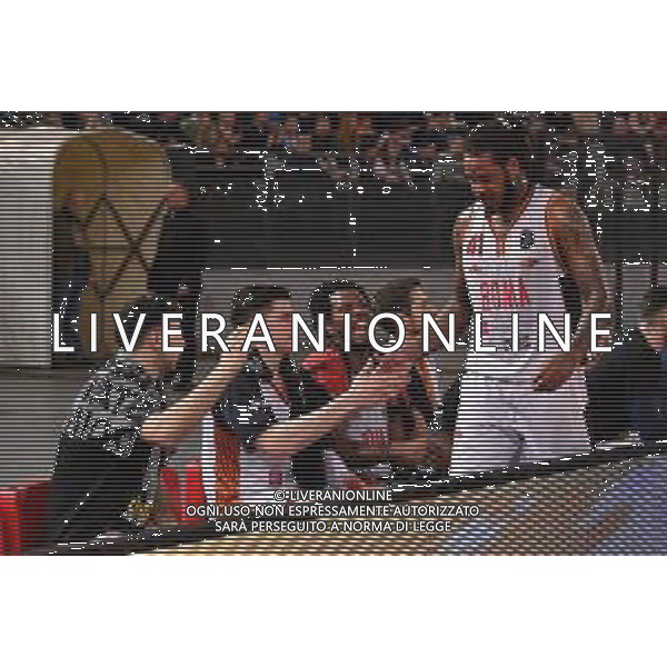 Campionato di Basket Serie A 2019/2020 Roma, Italia 02/02/2020 Virtus Roma vs OriOra Pistoia Nella foto: Davon JEFFERSON centro (Virtus Roma) rientro in panchina FOTO CARLO CAPPUCCITTI-ALESSIO MARINI-AG ALDO LIVERANI SAS