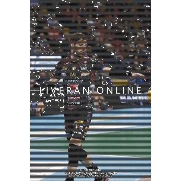 Campionato di Volley Superlega Serie A 2019/2020 Civitanova, Italia 02/02/2020 Cucine Lube Civitanova - Calzedonia Verona Nella foto: Mossa De Rezende Bruno (Cucine Lube Civitanova) FOTO ROBERTO BARTOMEOLI-ALESSIO MARINI-AG ALDO LIVERANI SAS