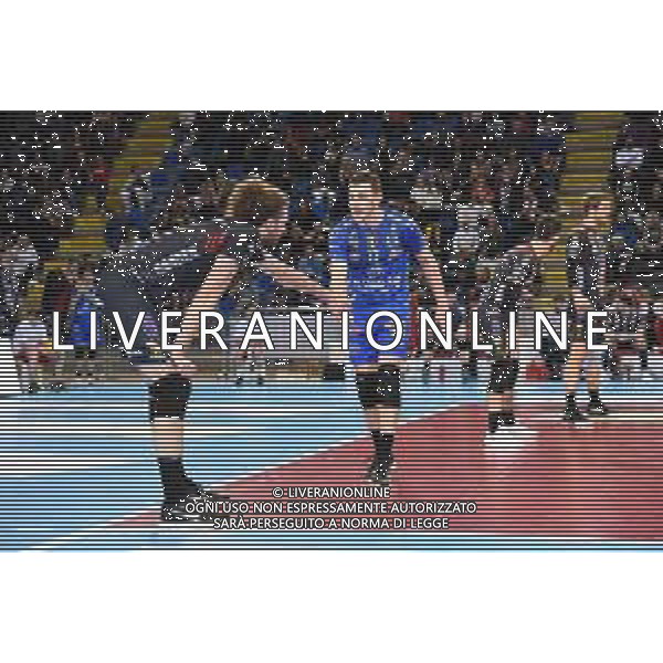 Campionato di Volley Superlega Serie A 2019/2020 Civitanova, Italia 02/02/2020 Cucine Lube Civitanova - Calzedonia Verona Nella foto: Balaso Fabio (Cucine Lube Civitanova) e Rychlicki Kamil (Cucine Lube Civitanova) FOTO ROBERTO BARTOMEOLI-ALESSIO MARINI-AG ALDO LIVERANI SAS