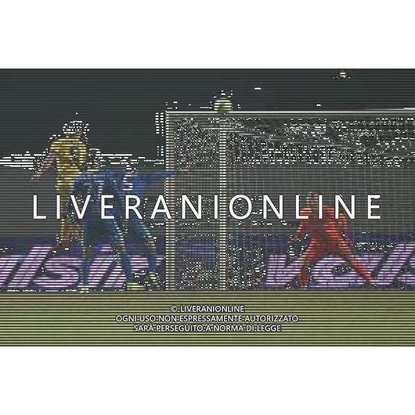 Gol 1-1 Ferraro , Feralpisalo vs Modena Campionato calcio Lega pro serie c, Salo 2 febbraio 2020. Fotolive Filippo Venezia/ AGENZIA ALDO LIVERANI SAS