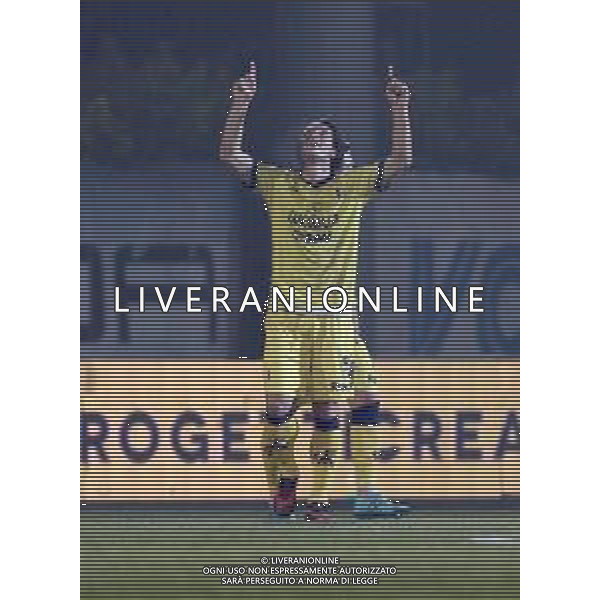 Esultanza Gol 1-1 Ferraro , Feralpisalo vs Modena Campionato calcio Lega pro serie c, Salo 2 febbraio 2020. Fotolive Filippo Venezia/ AGENZIA ALDO LIVERANI SAS