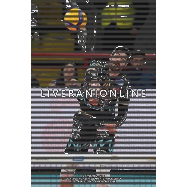 Campionato di Volley Superlega Serie A 2019/2020 Perugia, Italia 02/02/2020 Sir Safety Conad Perugia vs Kioene Padova Nella foto: filippo lanza (n.10 schiacciatore sir safety conad perugia) alla battuta ©Loris Cerquiglini - Alessio Marini / AGENZIA ALDO LIVERANI SAS