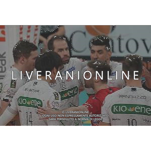 Campionato di Volley Superlega Serie A 2019/2020 Perugia, Italia 02/02/2020 Sir Safety Conad Perugia vs Kioene Padova Nella foto: kioene padova esulta ©Loris Cerquiglini - Alessio Marini / AGENZIA ALDO LIVERANI SAS