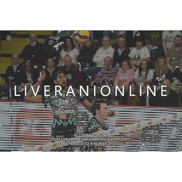 Campionato di Volley Superlega Serie A 2019/2020 Perugia, Italia 02/02/2020 Sir Safety Conad Perugia vs Kioene Padova Nella foto: wilfredo leon venero (n.9 schiacciatore sir safety conad perugia) schiaccia ©Loris Cerquiglini - Alessio Marini / AGENZIA ALDO LIVERANI SAS
