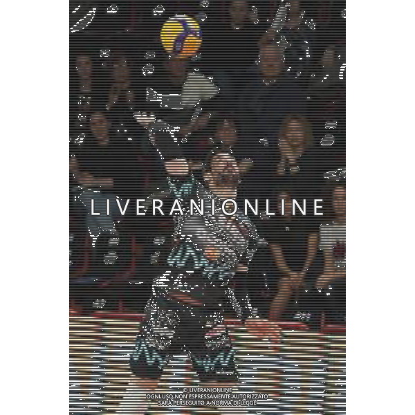 Campionato di Volley Superlega Serie A 2019/2020 Perugia, Italia 02/02/2020 Sir Safety Conad Perugia vs Kioene Padova Nella foto: filippo lanza (n.10 schiacciatore sir safety conad perugia) alla battuta ©Loris Cerquiglini - Alessio Marini / AGENZIA ALDO LIVERANI SAS
