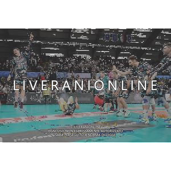 Campionato di Volley Superlega Serie A 2019/2020 Perugia, Italia 02/02/2020 Sir Safety Conad Perugia vs Kioene Padova Nella foto: sir safety conad perugia esulta a fine gara ©Loris Cerquiglini - Alessio Marini / AGENZIA ALDO LIVERANI SAS