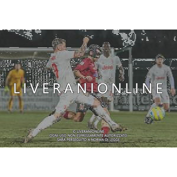 Campionato di Calcio Serie C - Lega Pro 2019/2020 Pontedera, Italia 02/02/2020 Pontedera vs Juventus U23 Nella foto: Matteo Luigi Brunori (J) anticipa Andrea Caponi (P) FOTO FABIO FAGIOLINI-ALESSIO MARINI-AG ALDO LIVERANI SAS