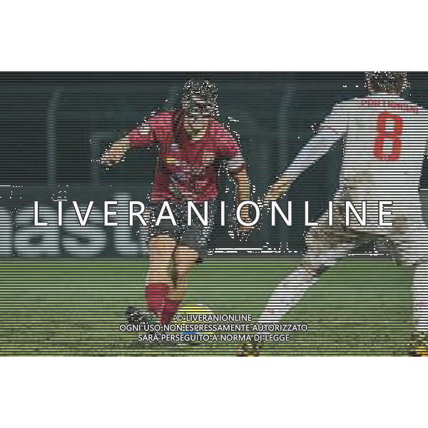 Campionato di Calcio Serie C - Lega Pro 2019/2020 Pontedera, Italia 02/02/2020 Pontedera vs Juventus U23 Nella foto: Andrea Caponi (P) cerca di saltare Manolo Portanova (J) FOTO FABIO FAGIOLINI-ALESSIO MARINI-AG ALDO LIVERANI SAS