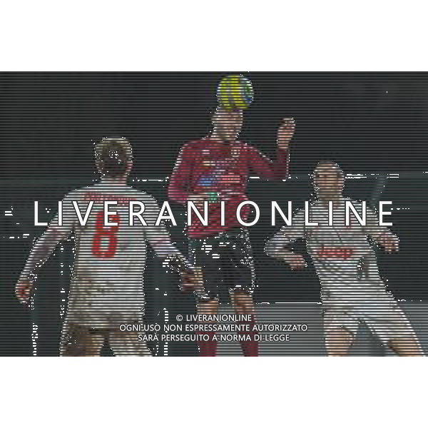 Campionato di Calcio Serie C - Lega Pro 2019/2020 Pontedera, Italia 02/02/2020 Pontedera vs Juventus U23 Nella foto: Luca Piana (P) di testa in area FOTO FABIO FAGIOLINI-ALESSIO MARINI-AG ALDO LIVERANI SAS