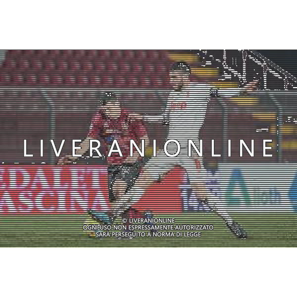 Campionato di Calcio Serie C - Lega Pro 2019/2020 Pontedera, Italia 02/02/2020 Pontedera vs Juventus U23 Nella foto: Gianluca Barba (P) prova a superare Simone Muratore (J) FOTO FABIO FAGIOLINI-ALESSIO MARINI-AG ALDO LIVERANI SAS