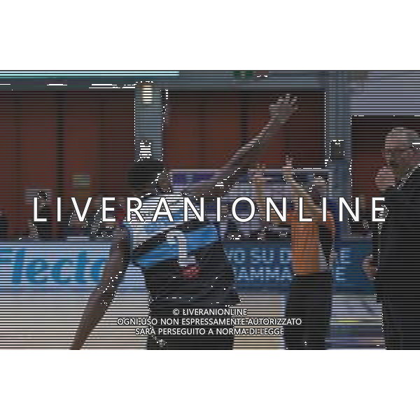 Campionato di Basket Serie A 2019/2020 Cremona, Italia 02/02/2020 Vanoli Basket Cremona vs Grissin Bon Reggio Emilia Nella foto: Jordan Mathews della Vanoli Cremona esulta dopo una tripla FOTO MATTEO CASONI-ALESSIO MARINI-AG ALDO LIVERANI SAS
