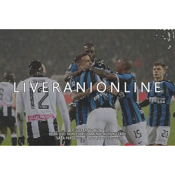 UDINESE - INTER CAMPIONATO CALCIO SERIE A TIM 02.02.2020 NELLA FOTO ESULTANZA DOPO IL GOL SU RIGORE DI ROMELU LUKAKU - ABBRACCIO ©PG / AGENZIA ALDO LIVERANI SAS
