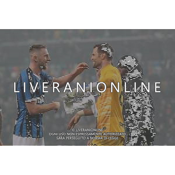 UDINESE - INTER CAMPIONATO CALCIO SERIE A TIM 02.02.2020 NELLA FOTO ESULTANZA DI DANIELE PADELLI CON SKRINIAR A FINE GARA ©PG / AGENZIA ALDO LIVERANI SAS