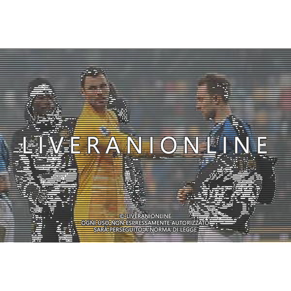 UDINESE - INTER CAMPIONATO CALCIO SERIE A TIM 02.02.2020 NELLA FOTO ESULTANZA DI DANIELE PADELLI CON CHRISTIAN ERIKSEN A FINE GARA ©PG / AGENZIA ALDO LIVERANI SAS