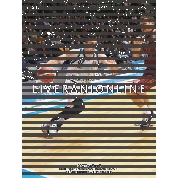 Campionato di Basket Serie A 2019/2020 Desio, Italia 02/02/2020 Acqua S. Bernardo Cantu vs Umana Reyer Venezia Nella foto: Pecchia della S.Bernardo Cantu ostacolato da Bramos della Umana Reyer Venezia FOTO SAVINO PAOLELLA-ALESSIO MARINI-AG ALDO LIVERANI SAS