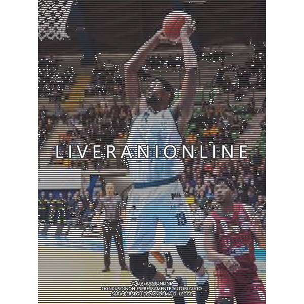 Campionato di Basket Serie A 2019/2020 Desio, Italia 02/02/2020 Acqua S. Bernardo Cantu vs Umana Reyer Venezia Nella foto: Hayes della S.Bernardo Cantu va a schiacciare contro la Umana Reyer Venezia FOTO SAVINO PAOLELLA-ALESSIO MARINI-AG ALDO LIVERANI SAS