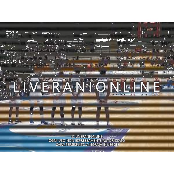 Campionato di Basket Serie A 2019/2020 Desio, Italia 02/02/2020 Acqua S. Bernardo Cantu vs Umana Reyer Venezia Nella foto: Minuto di silenzio in onore di Kobe Bryant prima del match tra la S.Bernardo Cantu e Umana Reyer Venezia FOTO SAVINO PAOLELLA-ALESSIO MARINI-AG ALDO LIVERANI SAS