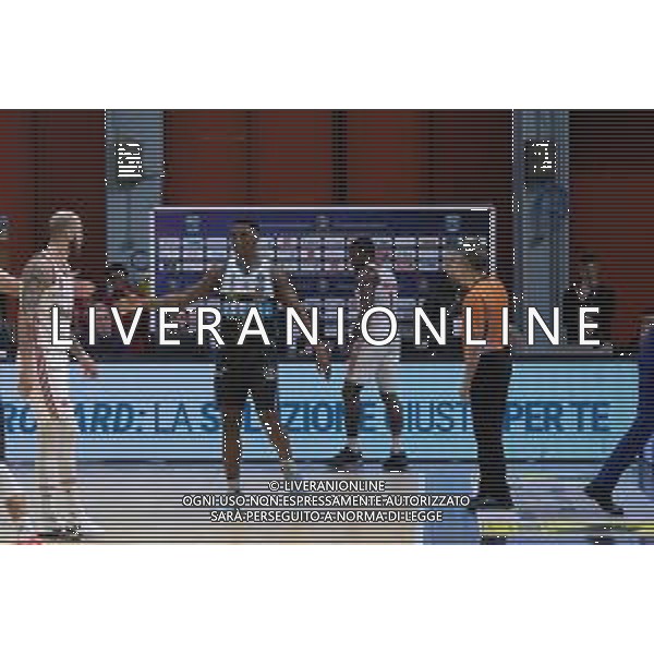 Campionato di Basket Serie A 2019/2020 Cremona, Italia 02/02/2020 Vanoli Basket Cremona vs Grissin Bon Reggio Emilia Nella foto: Jordan Mathews della Vanoli Cremona festeggia dopo un fallo subito FOTO MATTEO CASONI-ALESSIO MARINI-AG ALDO LIVERANI SAS
