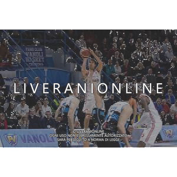 Campionato di Basket Serie A 2019/2020 Cremona, Italia 02/02/2020 Vanoli Basket Cremona vs Grissin Bon Reggio Emilia Nella foto: Leonardo CANDI della Grissin Bon Reggio Emilia al tiro FOTO MATTEO CASONI-ALESSIO MARINI-AG ALDO LIVERANI SAS