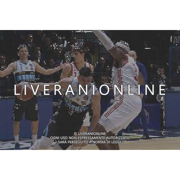 Campionato di Basket Serie A 2019/2020 Cremona, Italia 02/02/2020 Vanoli Basket Cremona vs Grissin Bon Reggio Emilia Nella foto: Vojislav Stojanovic della Vanoli Cremona in entrata FOTO MATTEO CASONI-ALESSIO MARINI-AG ALDO LIVERANI SAS
