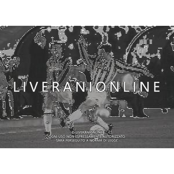 28-02-1990 TORINO FINALE DI ANDATA DI COPPA ITALIA JUVENTUS MILAN 0-0 NELLA FOTO MAURO TASSOTTI E SALVATORE SCHILLACI AG ALDO LIVERANI SAS