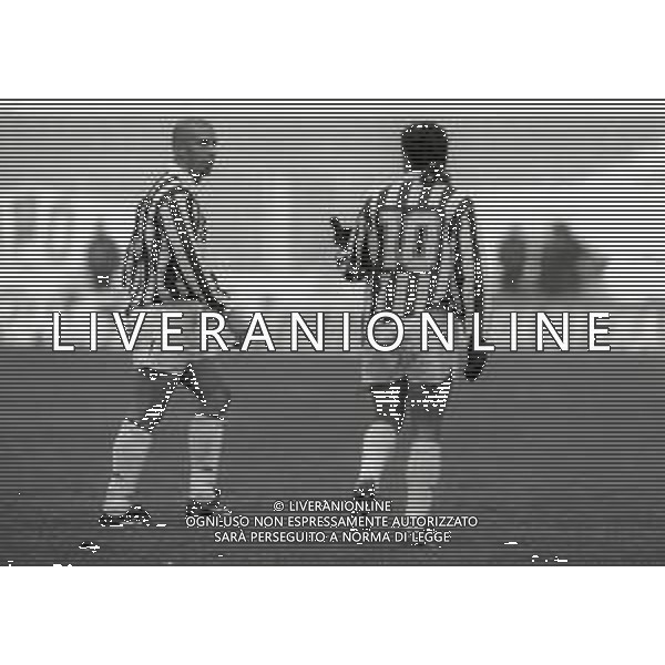 03-01-1993 TORINO CAMPIONATO DI CALCIO SERIE A JUVENTUS PARMA 2-2 NELLA FOTO GIANLUCA VIALLI E ROBERTO BAGGIO AG ALDO LIVERANI SAS