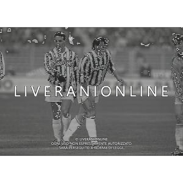 03-01-1993 TORINO CAMPIONATO DI CALCIO SERIE A JUVENTUS PARMA 2-2 NELLA FOTO PIERLUIGI CASIRAGHI E ROBERTO BAGGIO AG ALDO LIVERANI SAS