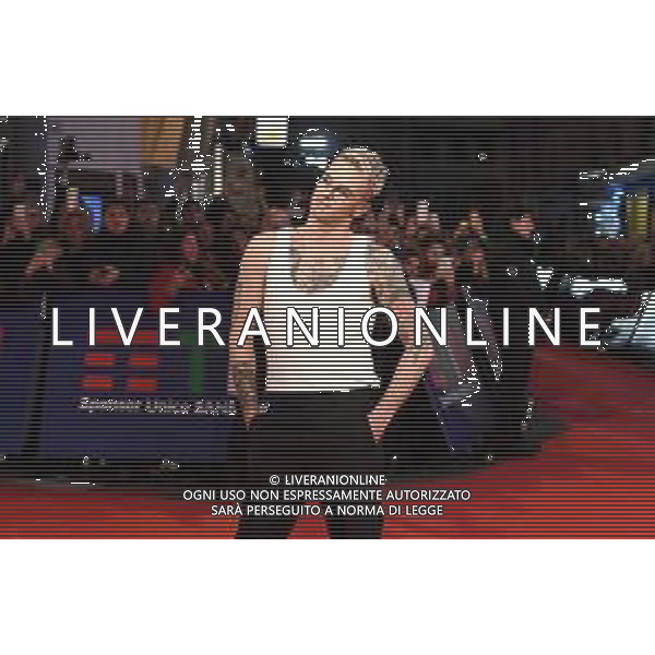 Foto: Aldo Liverani 03/02/2020 Sanremo (Italia) Spettacolo Red carpet 70\' Festival di Sanremo Teatro Ariston Nella foto: Achille Lauro Photo: Aldo Liverani 03 February 2020 Sanremo (Italy) Entertainment Red carpet of 70\' Festival Sanremo In the pic: Achille Lauro