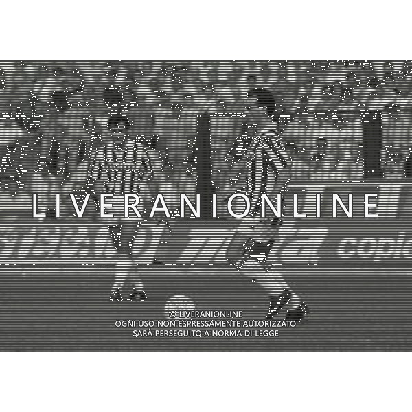 10-09-1989 TORINO CAMPIONATO DI CALCIO SERIE A JUVENTUS ASCOLI 3-1 NELLA FOTO SALVATORE SCHILLACI AG ALDO LIVERANI SAS