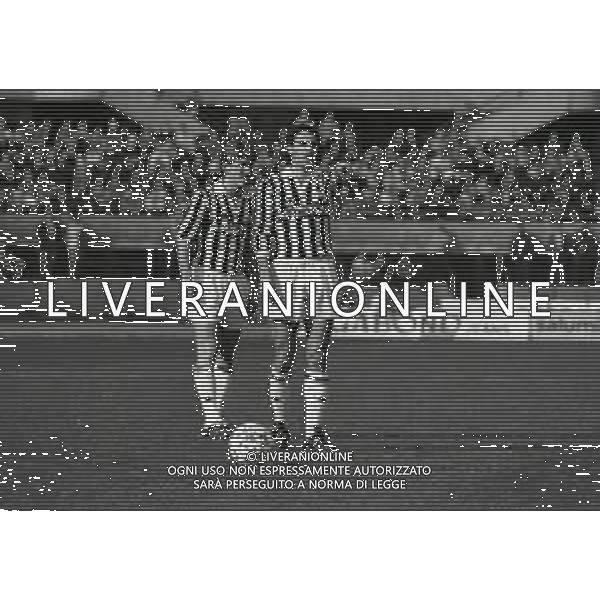 05-03-1989 TORINO CAMPIONATO DI CALCIO SERIE A JUVENTUS ASCOLI 2-0 NELLA FOTO MARINO MAGRIN E GIANCARLO MAROCCHI AG ALDO LIVERANI SAS
