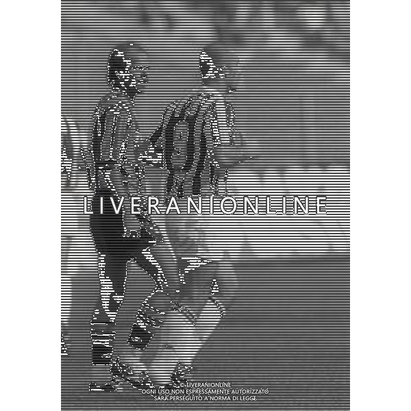 13-09-1992 TORINO CAMPIONATO DI CALCIO SERIE A JUVENTUS ATALANTA 4-1 NELLA FOTO ALEMAO E GIANLUCA VIALLI AG ALDO LIVERANI SAS
