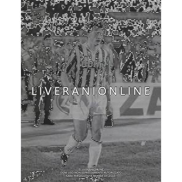 04-04-1990 TORINO SEMFINALE DI ANDATA DI COPPA UEFA JUVENTUS COLONIA 3-2 NELLA FOTO PIERLUIGI CASIRAGHI AG ALDO LIVERANI SAS