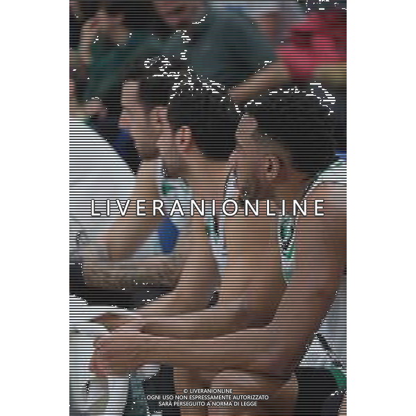 Basket EuroCup 2019/2020 Trento, Italia 04/02/2020 Dolomiti Energia Trento vs Darussafaka Tekfen Istanbul Nella foto: Panchina Darussafaka Tekfen Istanbul - Bonzie Colson (50) Darussafaka Tekfen Istanbul FOTO ROBERTO TOMMASINI-ALESSIO MARINI-AG ALDO LIVERANI SAS