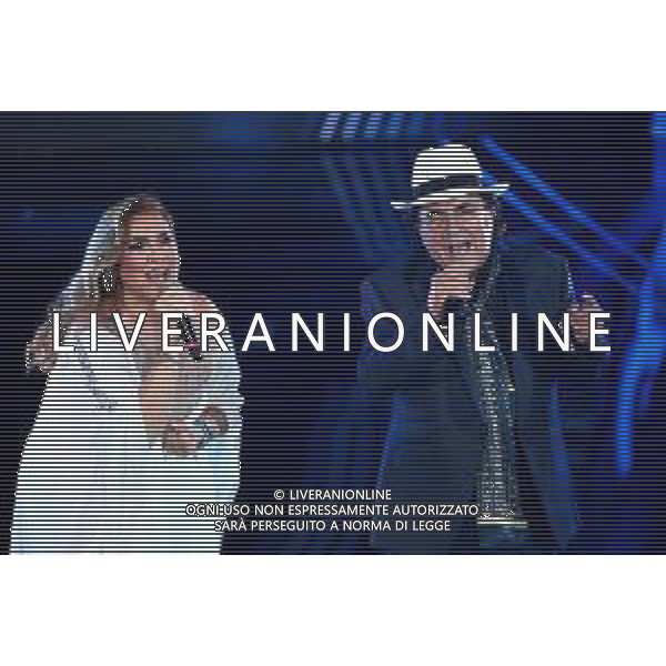 Foto: Aldo Liverani 04/02/2020 Sanremo (Italia) Spettacolo Serata n\'1 - 70\' Festival di Sanremo Teatro Ariston Nella foto: Romina Power e Al Bano Photo: Aldo Liverani 04 February 2020 Sanremo (Italy) Entertainment Day 1 of 70\' Festival Sanremo In the pic: Romina, and Al Bano