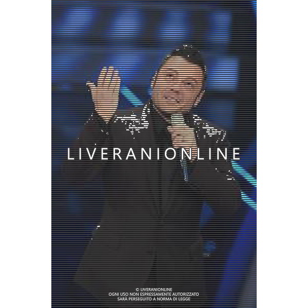 Foto: Aldo Liverani 04/02/2020 Sanremo (Italia) Spettacolo Serata n\'1 - 70\' Festival di Sanremo Teatro Ariston Nella foto: Tiziano Ferro Photo: Aldo Liverani 04 February 2020 Sanremo (Italy) Entertainment Day 1 of 70\' Festival Sanremo In the pic: Tiziano Ferro