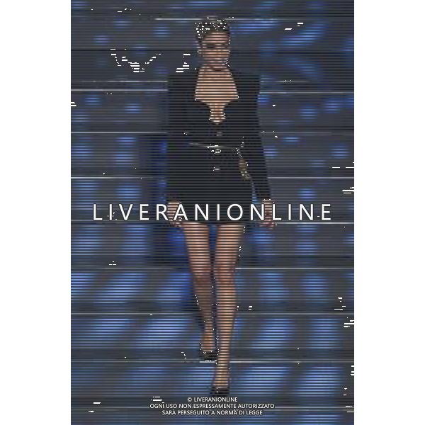 Foto: Aldo Liverani 04/02/2020 Sanremo (Italia) Spettacolo Serata n\'1 - 70\' Festival di Sanremo Teatro Ariston Nella foto: Elodie Photo: Aldo Liverani 04 February 2020 Sanremo (Italy) Entertainment Day 1 of 70\' Festival Sanremo In the pic: Elodie