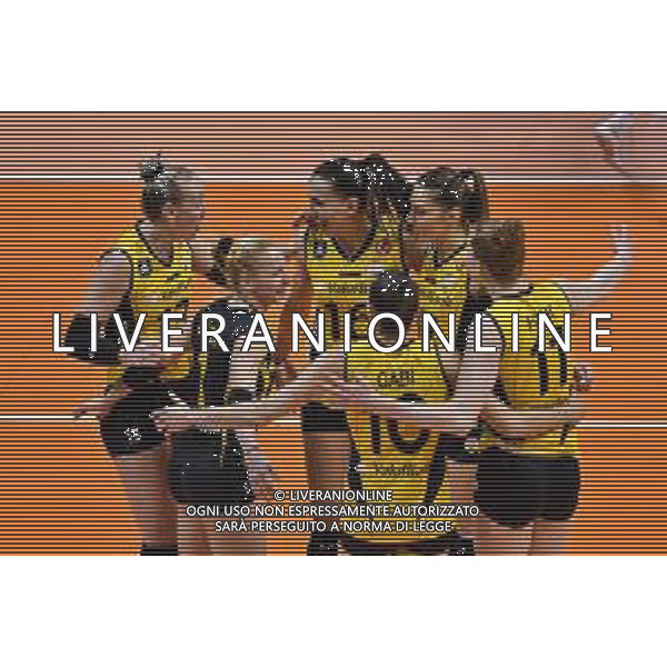 Volley Champions League Women 2019/2020 Siena, Italia 05/02/2020 Savino Del Bene Scandicci vs Vakifbank Istanbul Nella foto: Esultanza VakifBank Istanbul ©Lisa Guglielmi - Alessio Marini / AGENZIA ALDO LIVERANI SAS