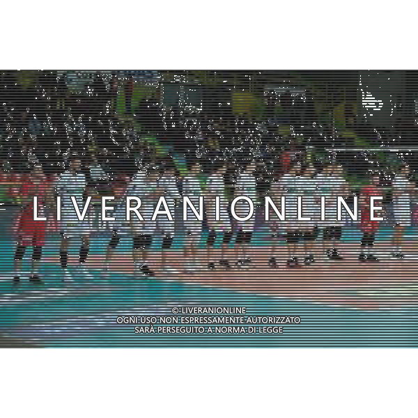 Campionato di Volley Superlega Serie A 2019/2020 Verona, Italia 05/02/2020 Calzedonia Verona - Kioene Padova Nella foto: Formazione della Kioene Padova ©Roberto Tommasini - Alessio Marini / AGENZIA ALDO LIVERANI SAS