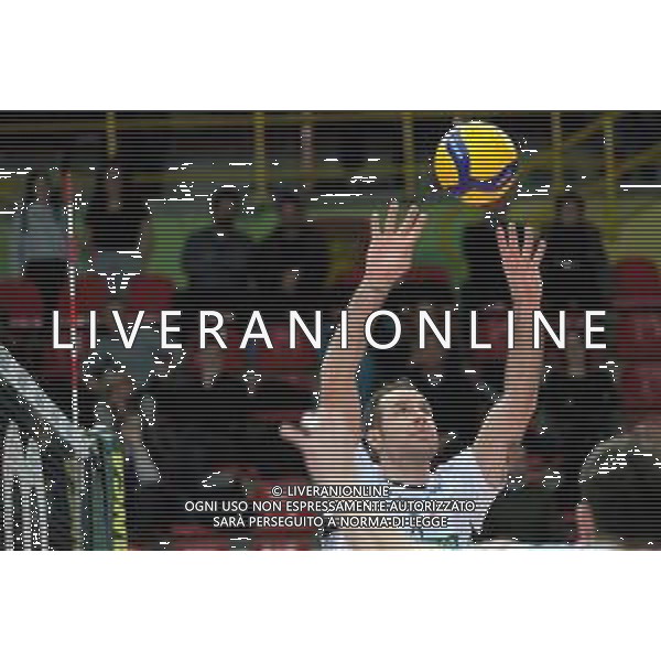Campionato di Volley Superlega Serie A 2019/2020 Verona, Italia 05/02/2020 Calzedonia Verona - Kioene Padova Nella foto: Palleggio di Dragan Travica (13) Kioene Padova ©Roberto Tommasini - Alessio Marini / AGENZIA ALDO LIVERANI SAS