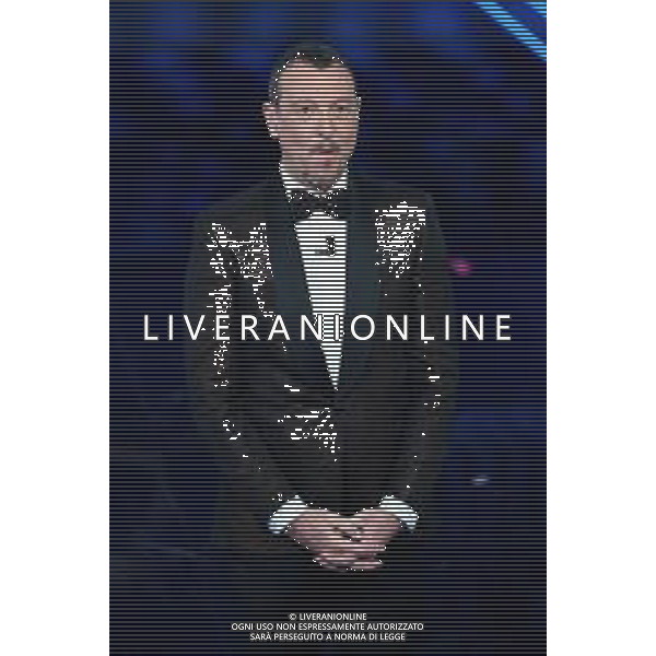 Foto: Aldo Liverani 05/02/2020 Sanremo (Italia) Spettacolo Serata n\'2 - 70\' Festival di Sanremo Teatro Ariston Nella foto: Amadeus Photo: Aldo Liverani 05 February 2020 Sanremo (Italy) Entertainment Day 2 of 70\' Festival Sanremo In the pic: Amadeus