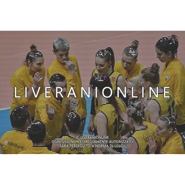 Volley Champions League Women 2019/2020 Siena, Italia 05/02/2020 Savino Del Bene Scandicci vs Vakifbank Istanbul Nella foto: Time-out VakifBank Istanbul ©Lisa Guglielmo - Alessio Marini / AGENZIA ALDO LIVERANI SAS