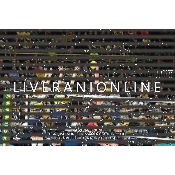 Campionato di Volley Superlega Serie A 2019/2020 Modena, Italia 05/02/2020 Leo Shoes Modena vs Cucine Lube Civitanova Nella foto: Attacco di Kamil Rychlicki (11) (Lube Civitanova) ©Daniele Nicli - Alessio Marini / AGENZIA ALDO LIVERANI SAS