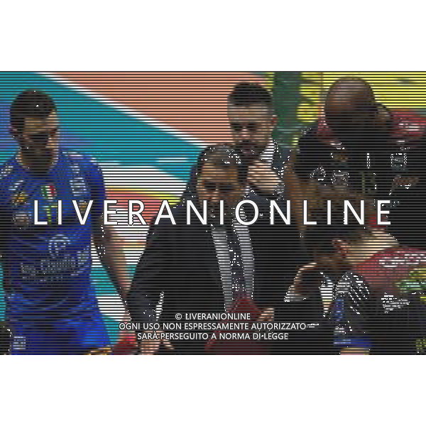 Campionato di Volley Superlega Serie A 2019/2020 Modena, Italia 05/02/2020 Leo Shoes Modena vs Cucine Lube Civitanova Nella foto: L\'allenatore Ferdinando De Giorgi (Lube Civitanova) ©Daniele Nicli - Alessio Marini / AGENZIA ALDO LIVERANI SAS