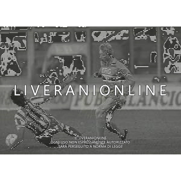 07-11-1990 GENOVA COPPA DELLE COPPE OTTAVI DI RITORNO SAMPDORIA-OLYMPIAKOS 3-1 NELLA FOTO Aleksey Mikhaylichenko AG ALDO LIVERANI SAS