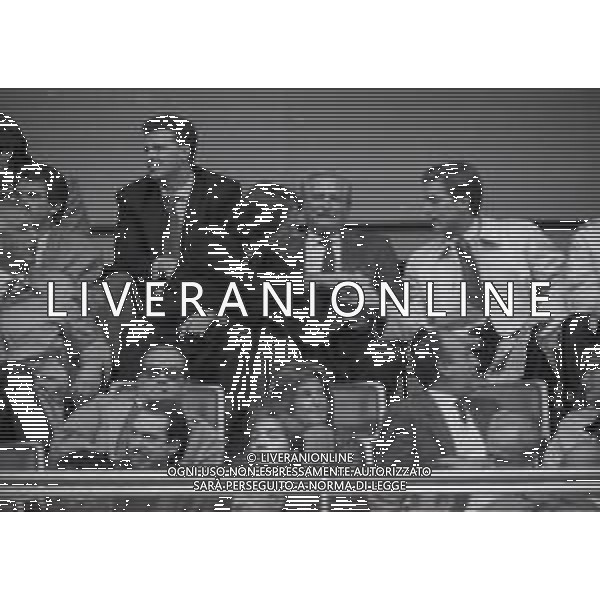 28-10-1990 TORINO CAMPIONATO DI CALCIO SERIE A JUVENTUS INTER 4-2 NELLA FOTO LUCA CORDERO DI MONTEZEMOLO GIAMPIERO BONIPERTI E I FIGLIO AG ALDO LIVERANI SAS