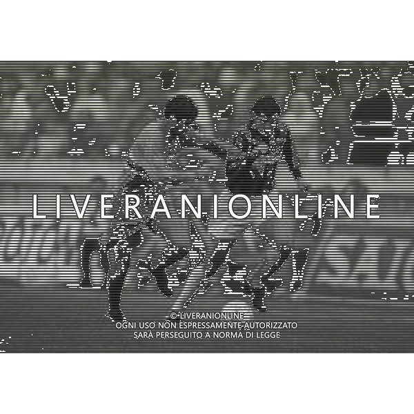 28-02-1993 MILANO CAMPIONATO DI CALCIO SERIE A MILAN SAMPDORIA 4-0 NELLA FOTO GIANLUIGI LENTINI E LUIGI SACCHETTI AG ALDO LIVERANI SAS