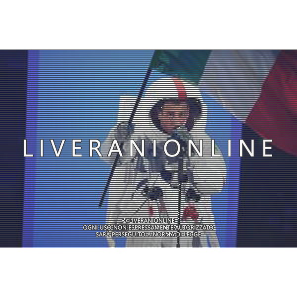Foto: Aldo Liverani 06/02/2020 Sanremo (Italia) Spettacolo Serata n\'3 - 70\' Festival di Sanremo Teatro Ariston Nella foto: Francesco Gabbani Photo: Aldo Liverani 06 February 2020 Sanremo (Italy) Entertainment Day 3 of 70\' Festival Sanremo In the pic: Francesco Gabbani