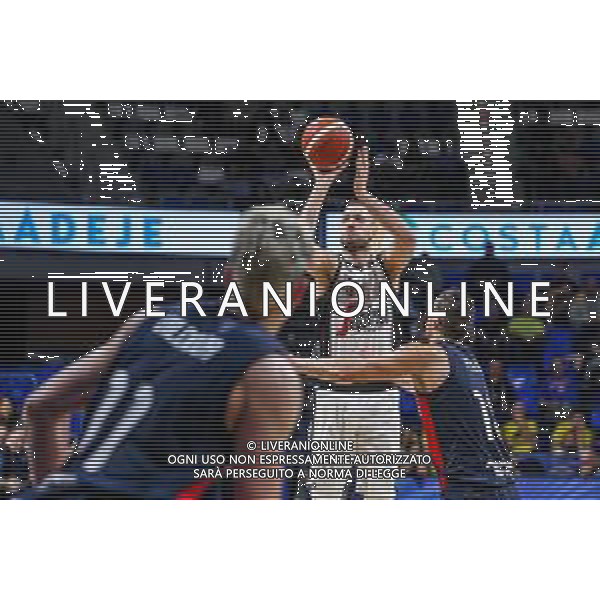 FIBA Intercontinental Cup Tenerife (Spain), Italia 07/02/2020 Segafredo Virtus Bologna vs San Lorenzo de Almagro Nella foto: Filippo Badli Rossi (Segafredo Virtus Bologna) al tiro, marcato da Facundo Pi√±ero (San Lorenzo de Almagro) ©Davide Di Lalla - Alessio Marini / AGENZIA ALDO LIVERANI SAS