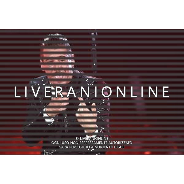 Foto: Aldo Liverani 07/02/2020 Sanremo (Italia) Spettacolo Serata n\'4 - 70\' Festival di Sanremo Teatro Ariston Nella foto: Francesco Gabbani Photo: Aldo Liverani 07 February 2020 Sanremo (Italy) Entertainment Day 4 of 70\' Festival Sanremo In the pic: Francesco Gabbani