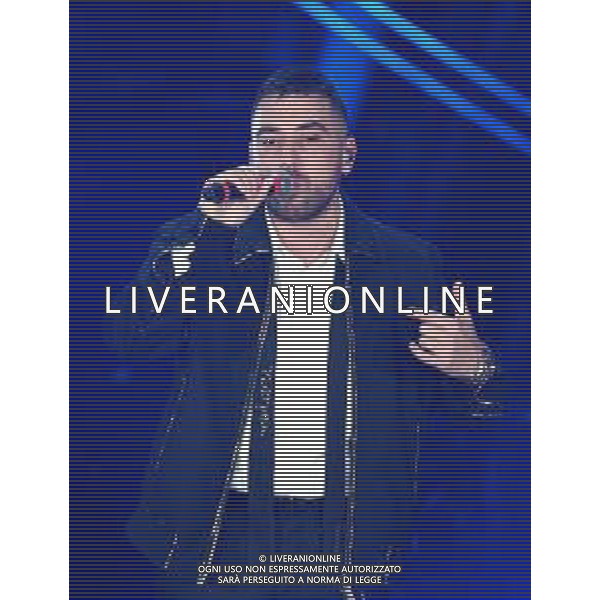 Foto: Aldo Liverani 07/02/2020 Sanremo (Italia) Spettacolo Serata n\'4 - 70\' Festival di Sanremo Teatro Ariston Nella foto: Coez Photo: Aldo Liverani 07 February 2020 Sanremo (Italy) Entertainment Day 4 of 70\' Festival Sanremo In the pic: Coez